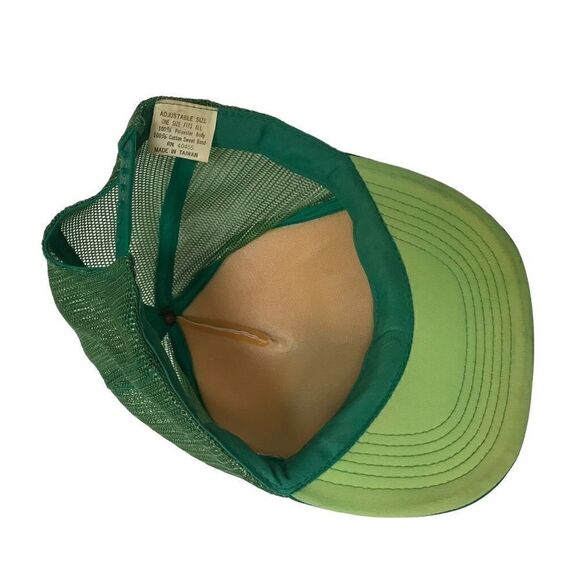 Vintage Mercedes Benz snapback green mesh trucker cap OS - Picture 7 of 8